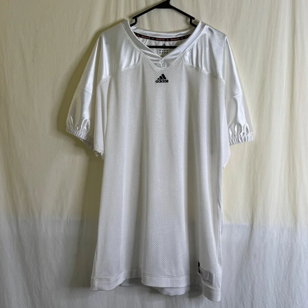 NWOT Adidas Men's Press Coverage Football Jersey White Size 2XL
